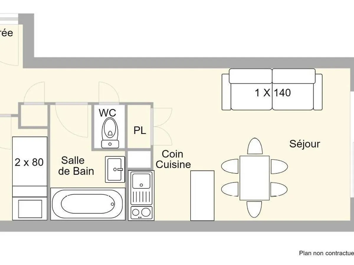 הוטלוס Studio Montagne Les Saisies, 6 Personnes, Balcon Sud, Proche Centre Et Pistes - Fr-1-594-96 דירה